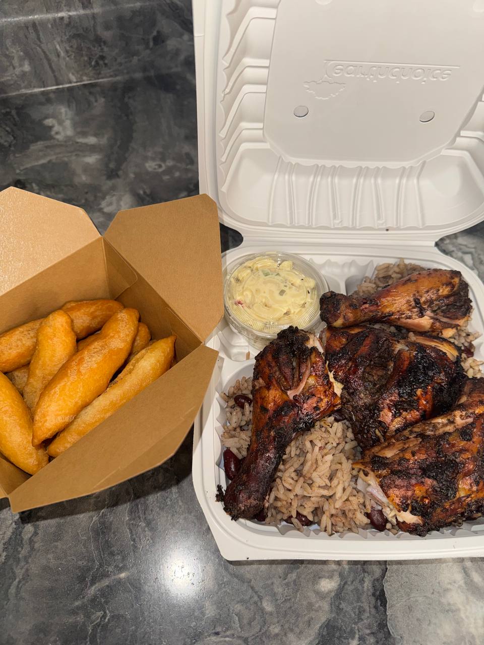 Jerk chicken plate